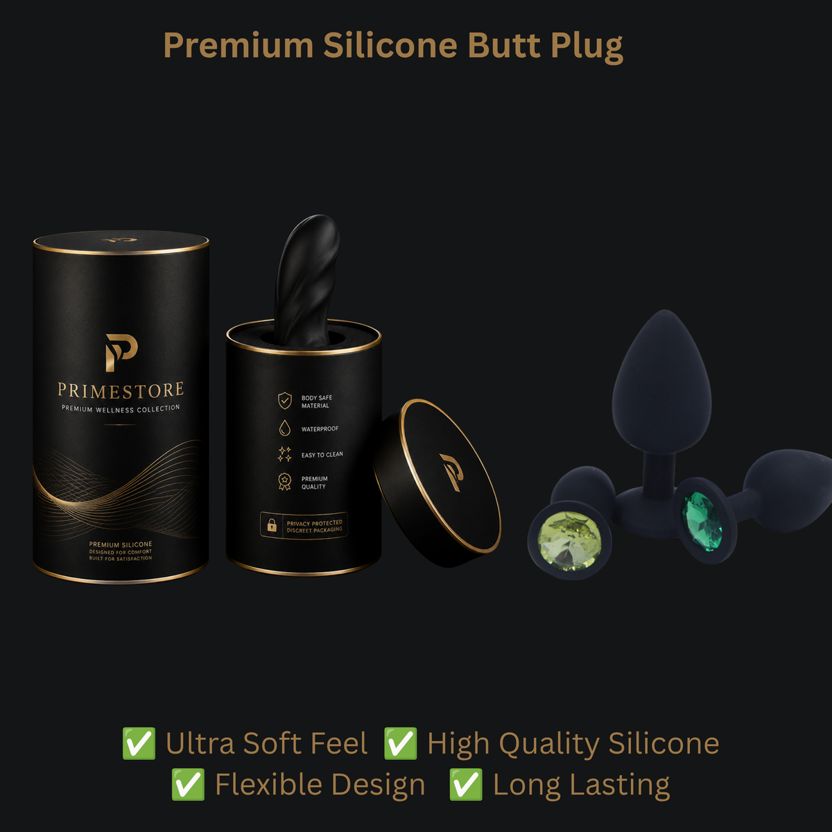 Silicone But Plug – 3-Piece Beginner Set