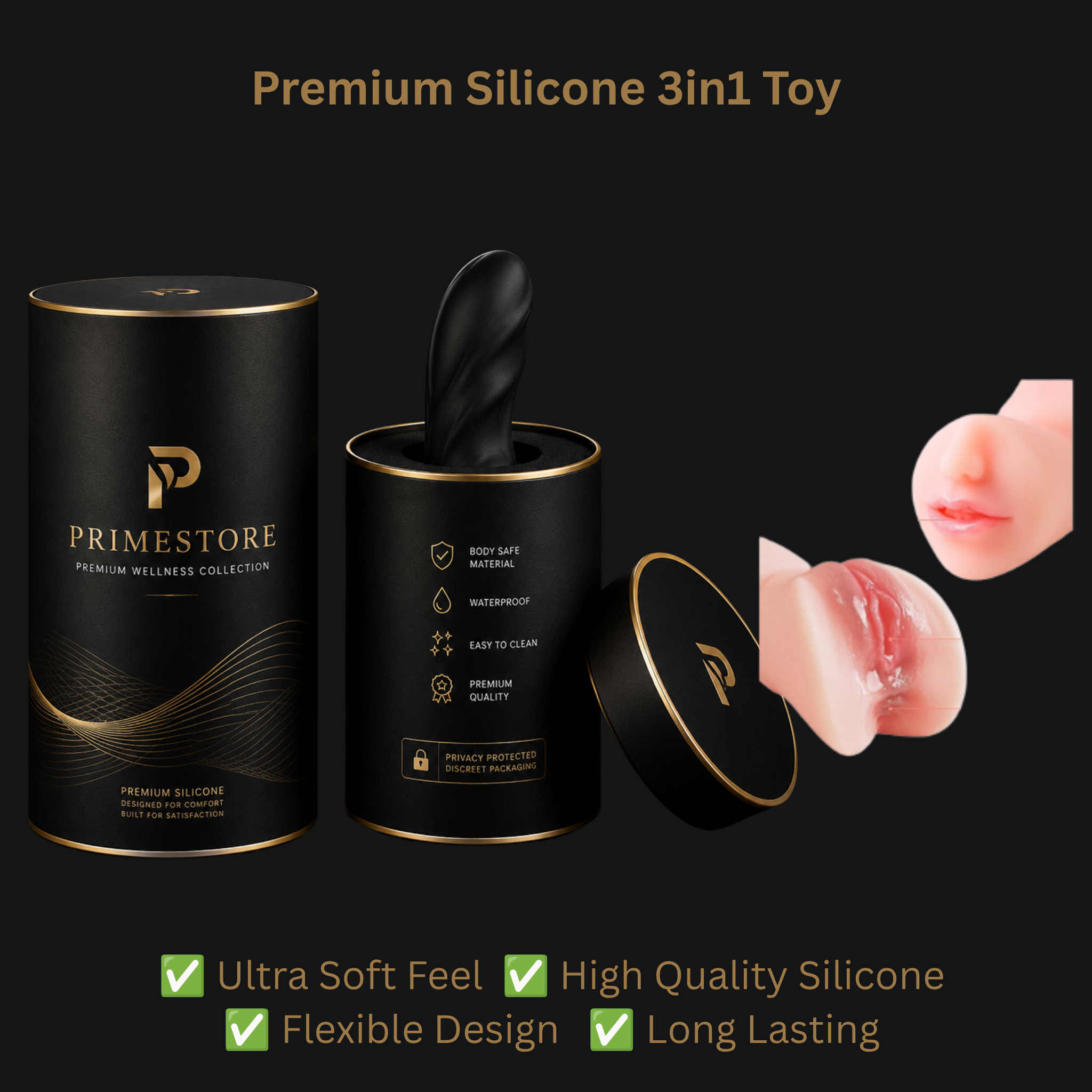3-in-1 Silicone Wellness Set – Toy