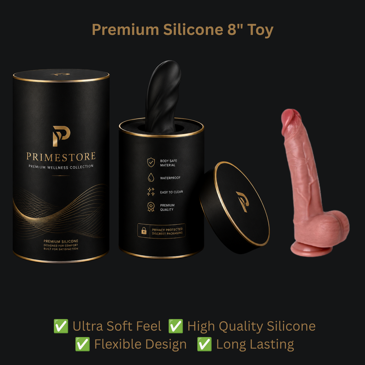 Silicone Toy Device – 8 Inch