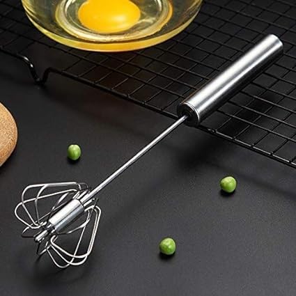 Hand Pressure Semi-automatic Egg Beater | Self Turning Whisk Manual Mixer