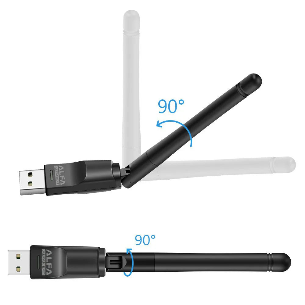 Alfa Wifi Usb W114 3dbi Rtl 8188 Antenna Adopter