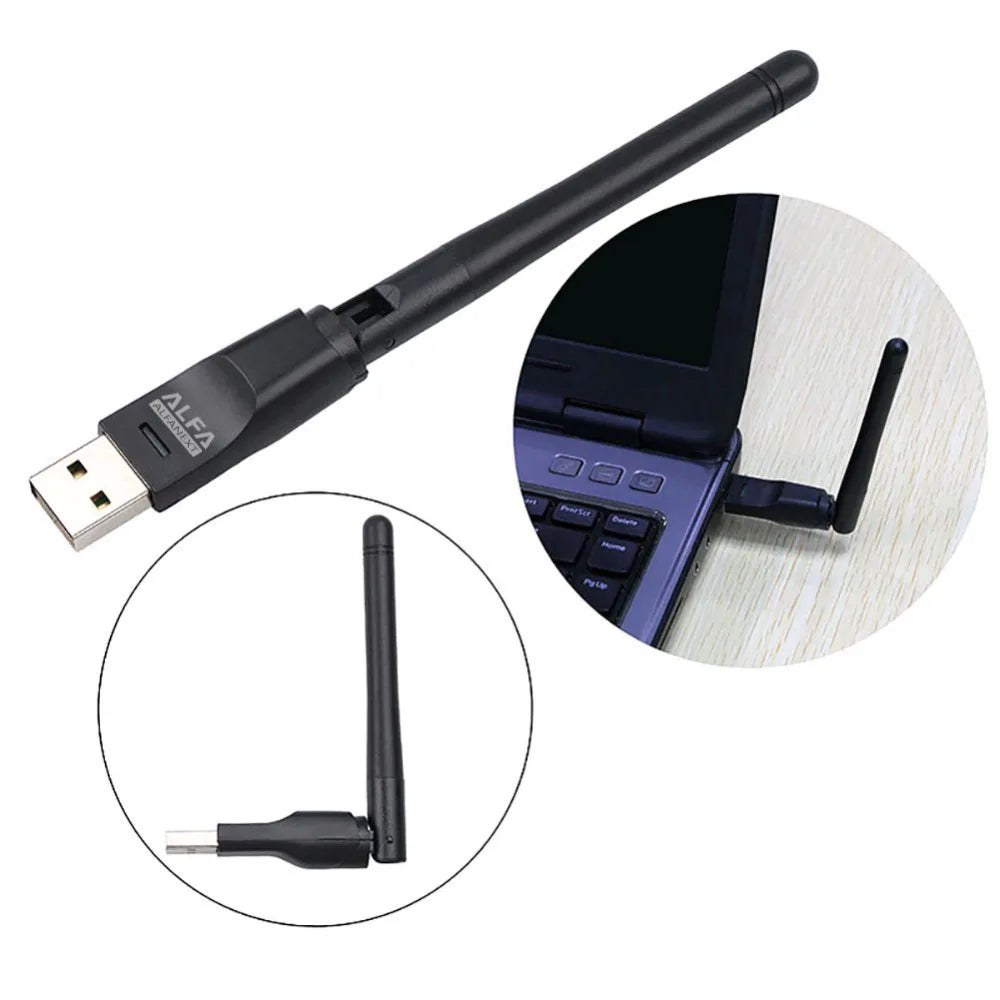 Alfa Wifi Usb W114 3dbi Rtl 8188 Antenna Adopter