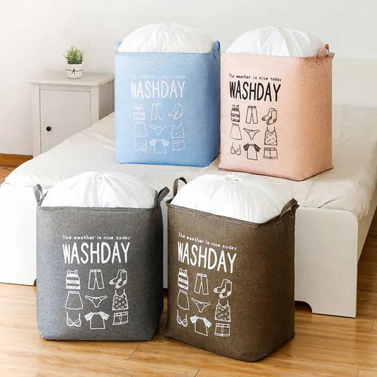 washday laundry basket (random color)