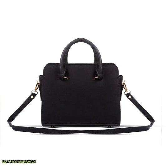 Black PU Leather Handbag | Stylish